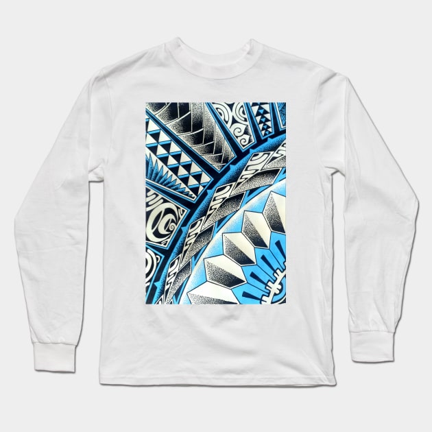 Polynesian tattoo art 7 Long Sleeve T-Shirt by Havai'iART&WOOD